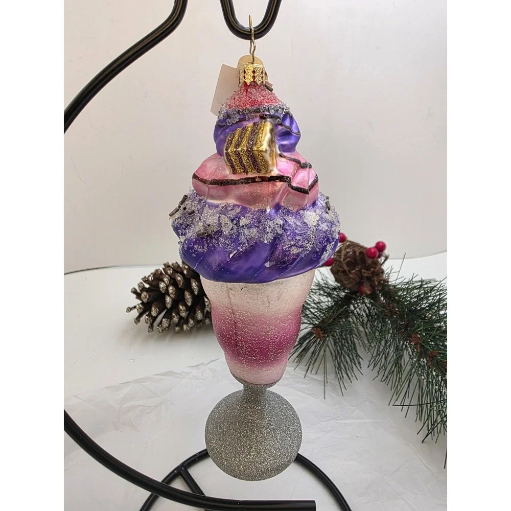 Christopher Radko Sundae FunDay 1016705 Ice Cream Christmas Ornament 7